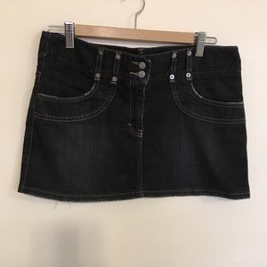 The perfect denim mini skirt.